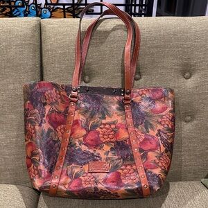 Patricia Nash Floral Leather Tote Bag